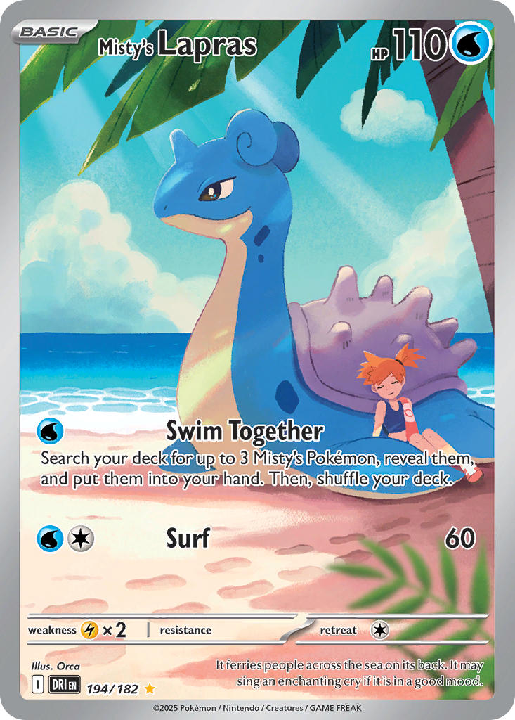 Pokemon TCG Misty's Lapras 194/182 - Destined Rivals - Pokebundles Ireland