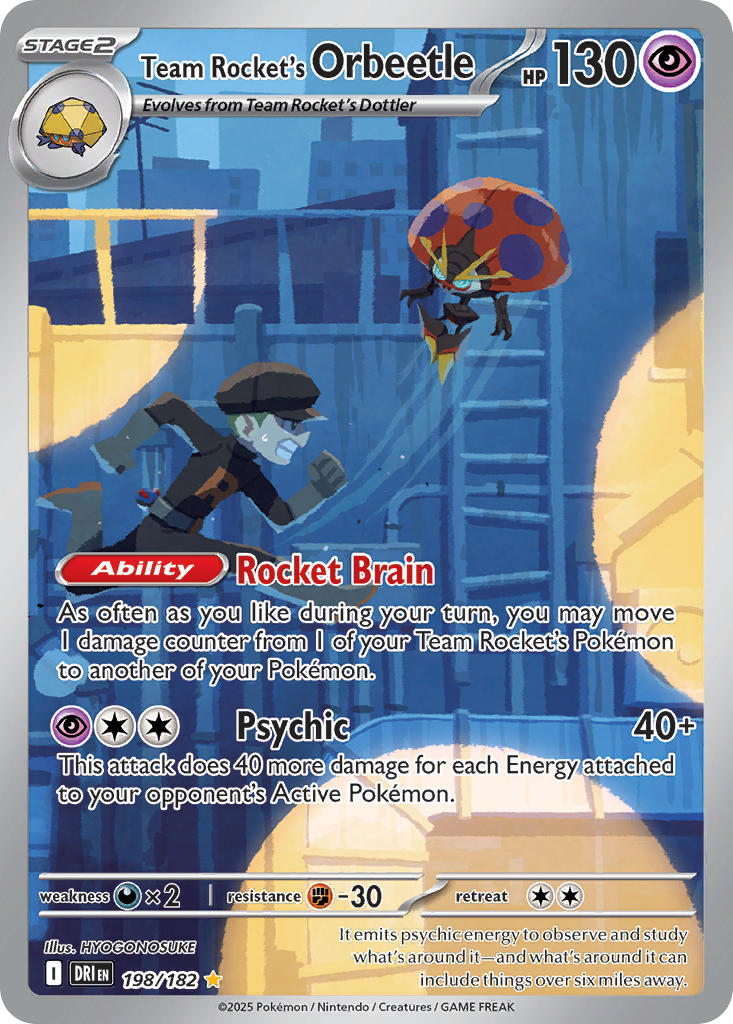 Pokemon TCG Team Rocket's Orbeetle 198/182 - Destined Rivals - Pokebundles Ireland