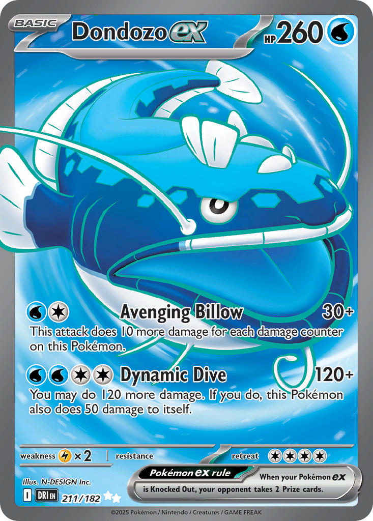 Pokemon TCG Dondozo 211/182 - Destined Rivals