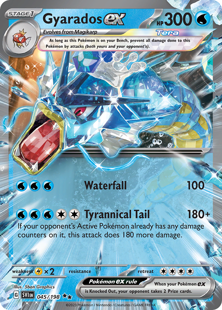 Gyarados ex 045/198 Scarlet &amp; Violet Pokémon card | Pokebundles Ireland