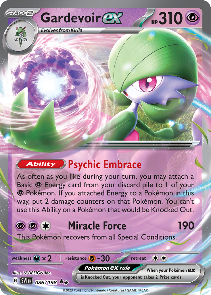 Gardevoir ex 086/198 Scarlet &amp; Violet Pokémon card | Pokebundles Ireland