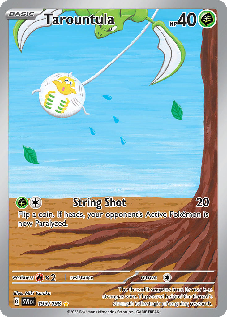 Tarountula 199/198 Scarlet &amp; Violet Pokémon card | Pokebundles Ireland