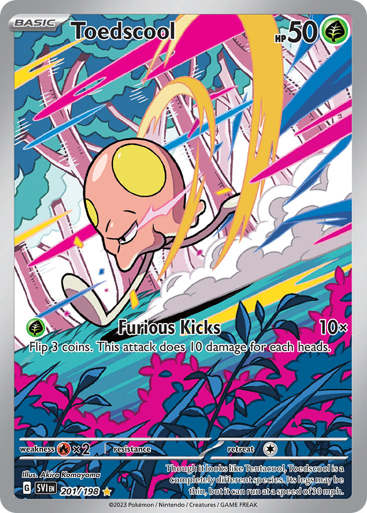 Toedscool 201/198 Scarlet &amp; Violet Pokémon card | Pokebundles Ireland