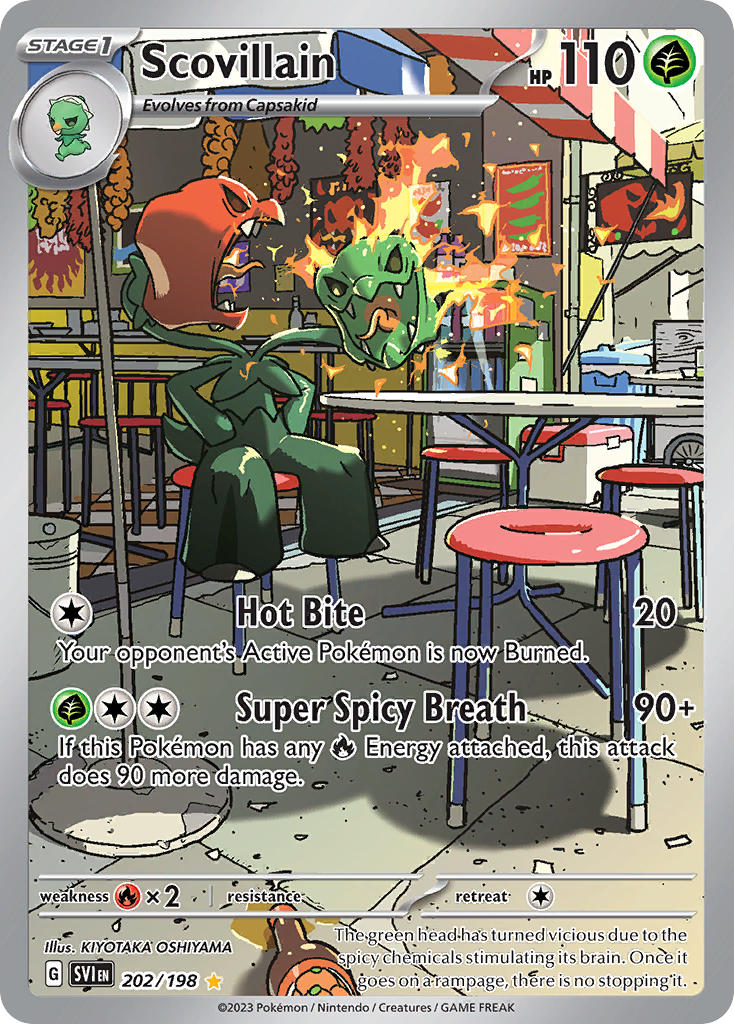 Scovillain 202/198 Scarlet &amp; Violet Pokémon card | Pokebundles Ireland