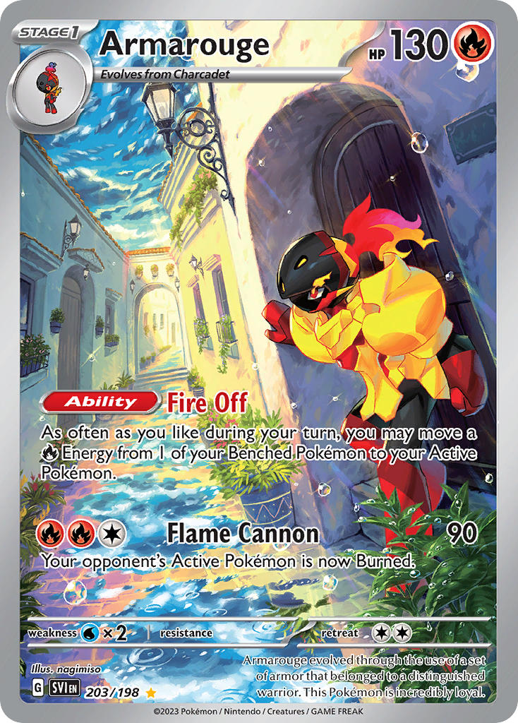 Armarouge 203/198 Scarlet &amp; Violet Pokémon card | Pokebundles Ireland