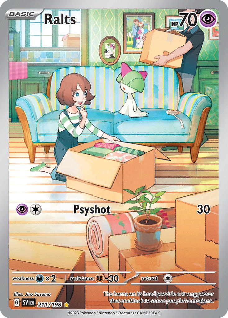 Ralts 211/198 Scarlet &amp; Violet Pokémon card | Pokebundles Ireland