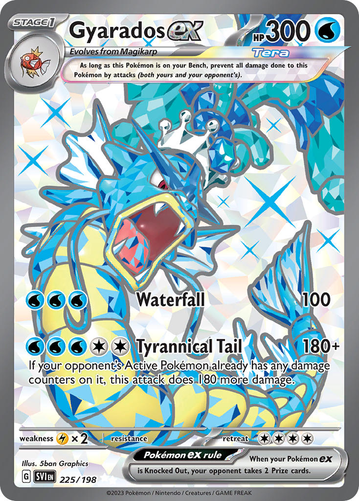 Gyarados ex 225/198 Scarlet &amp; Violet Pokémon card | Pokebundles Ireland