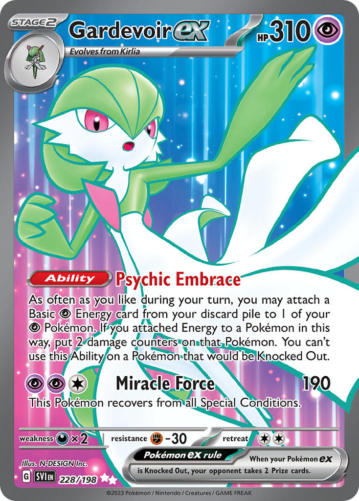 Gardevoir ex 228/198 Scarlet &amp; Violet Pokémon card | Pokebundles Ireland