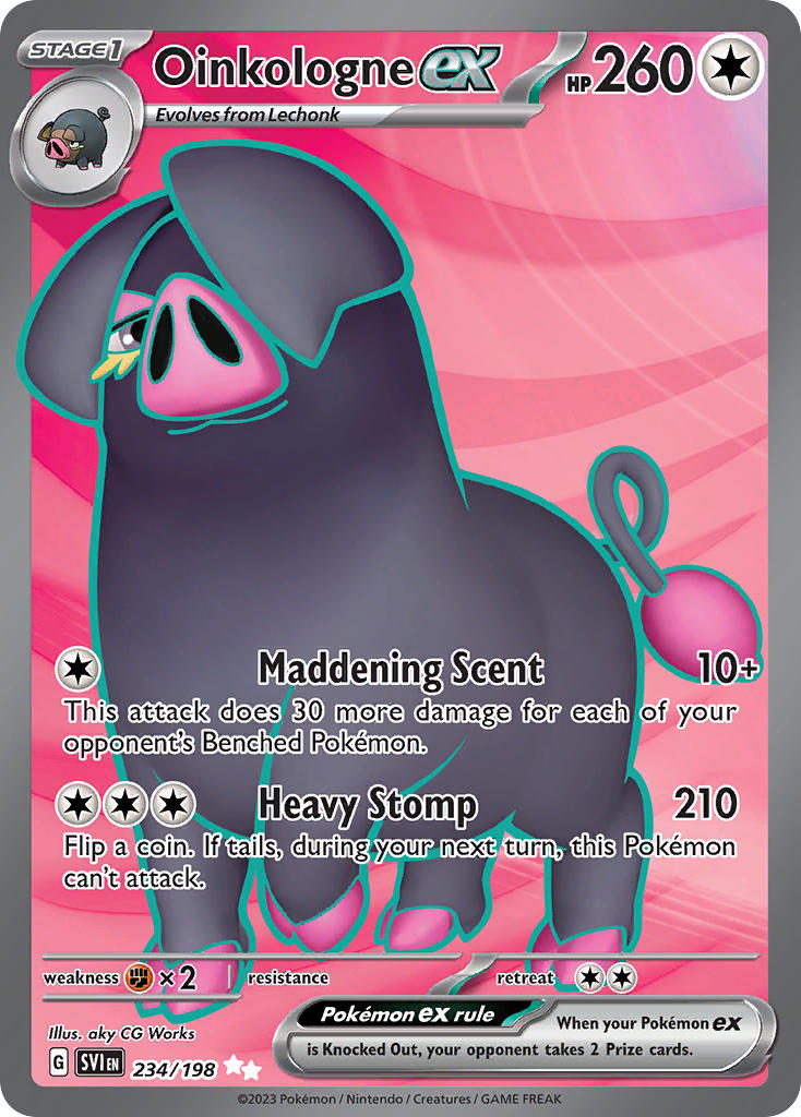 Oinkologne ex 234/198 Scarlet &amp; Violet Pokémon card | Pokebundles Ireland