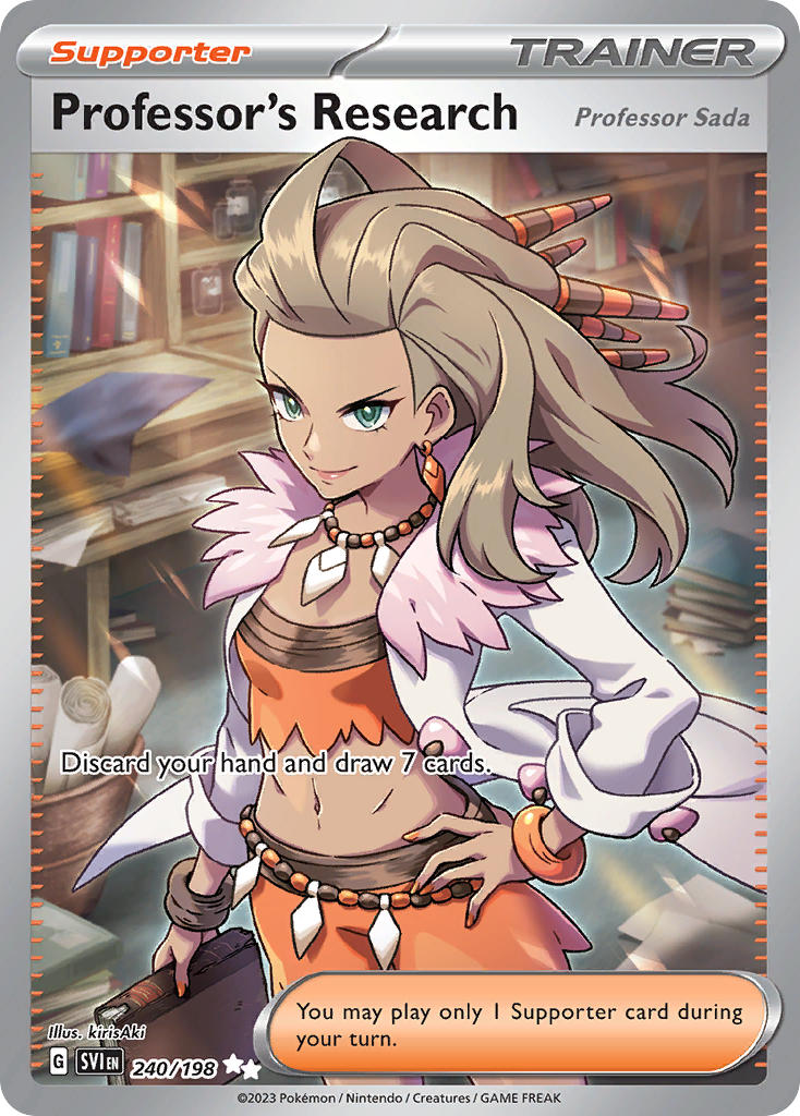 Professor’s Research 240/198 Scarlet &amp; Violet Pokémon card | Pokebundles Ireland