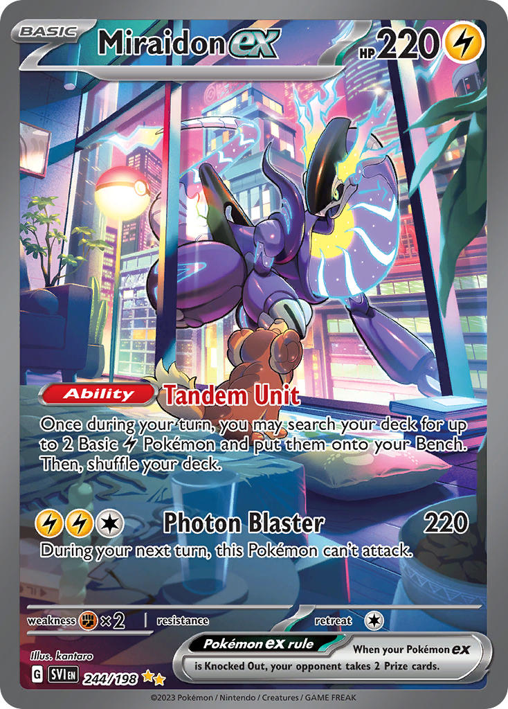 Miraidon ex 244/198 Scarlet &amp; Violet Pokémon card | Pokebundles Ireland