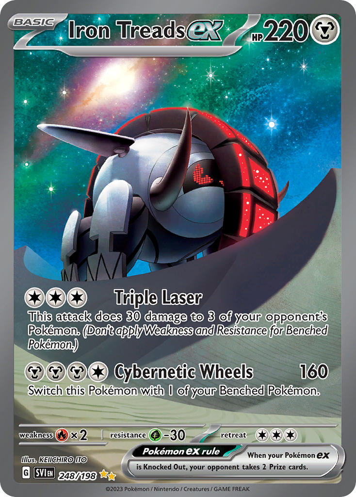 Iron Treads ex 248/198 Scarlet &amp; Violet Pokémon card | Pokebundles Ireland