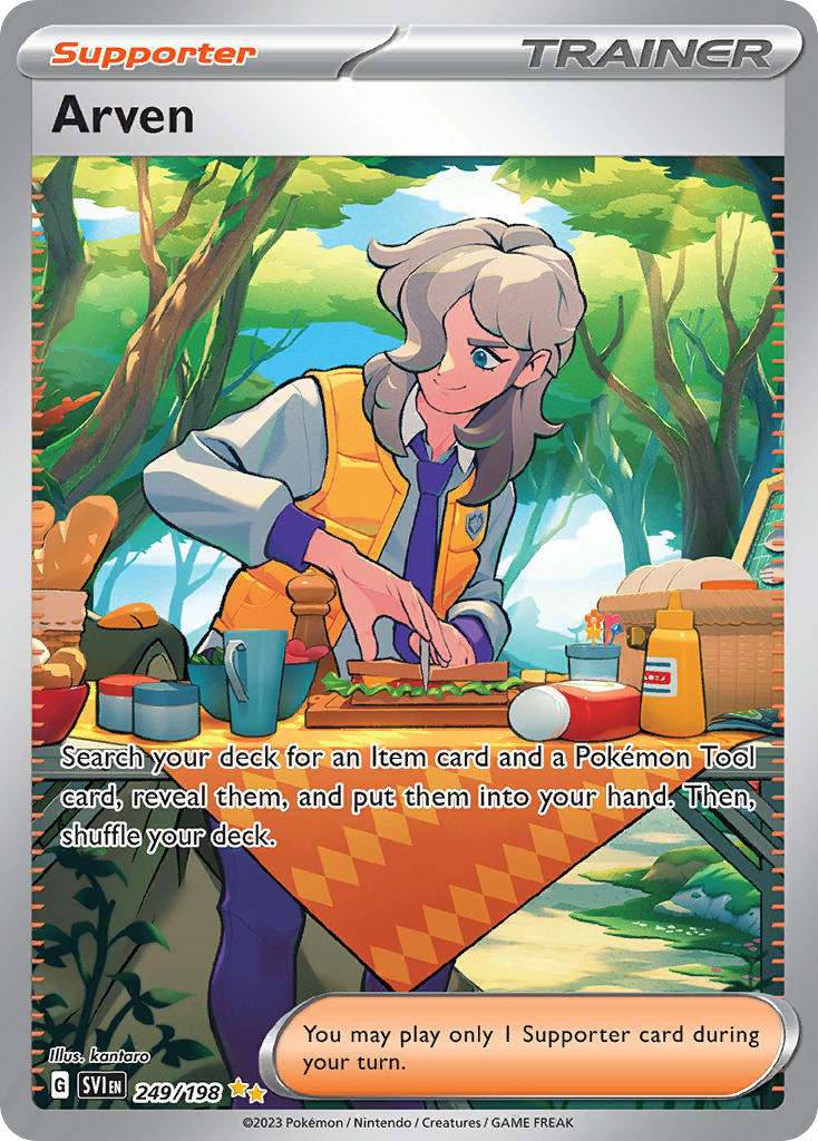 Arven 249/198 Scarlet &amp; Violet Pokémon card | Pokebundles Ireland