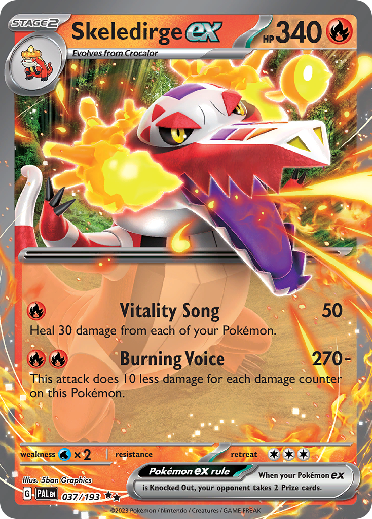 Skeledirge ex 037/193 Paldea Evolved Pokémon card | Pokebundles Ireland