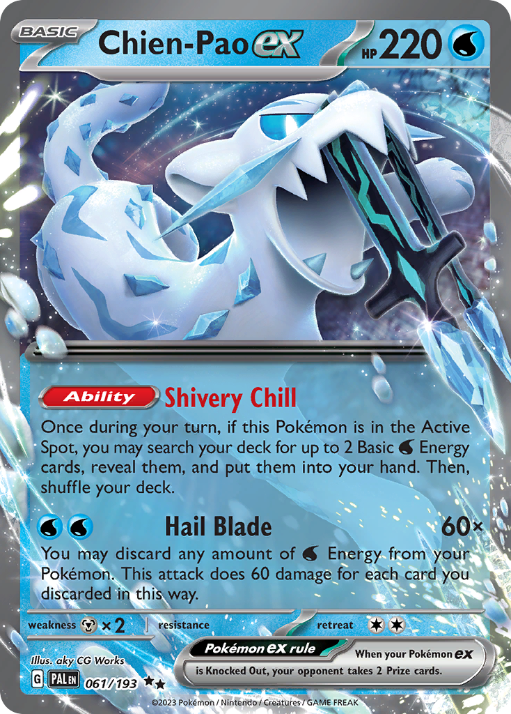 Chien-Pao ex 061/193 Paldea Evolved Pokémon card | Pokebundles Ireland