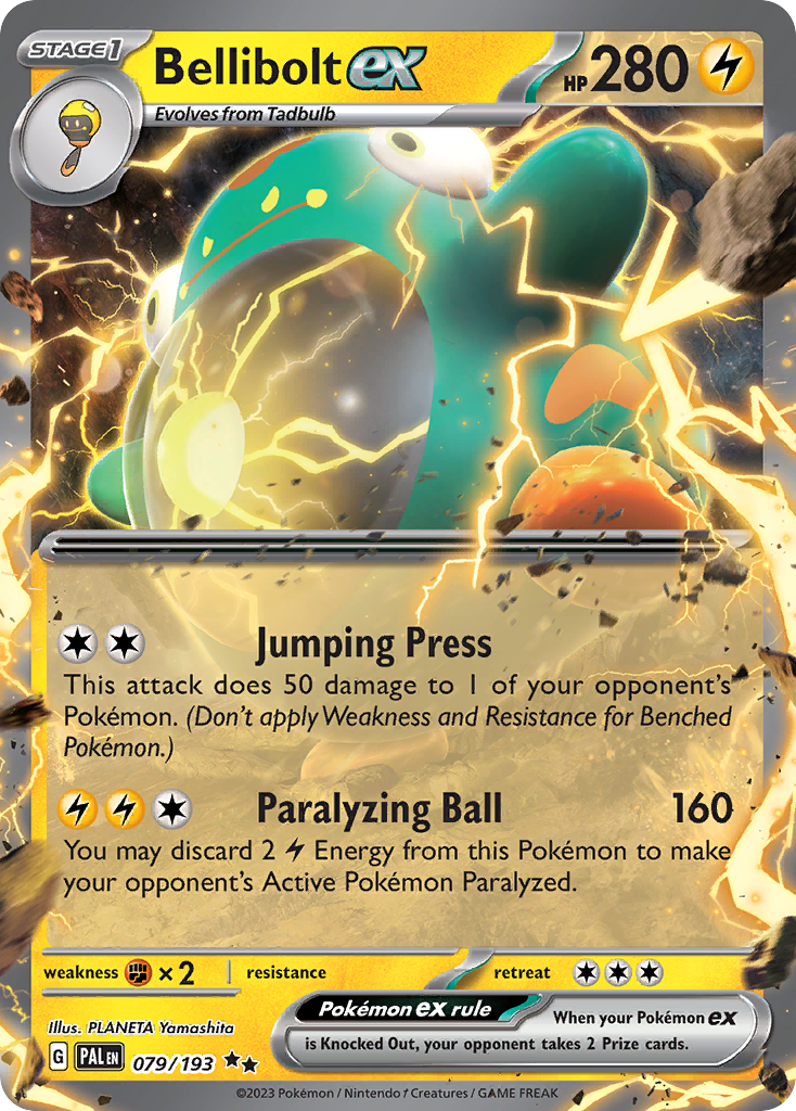 Bellibolt ex 079/193 Paldea Evolved Pokémon card | Pokebundles Ireland