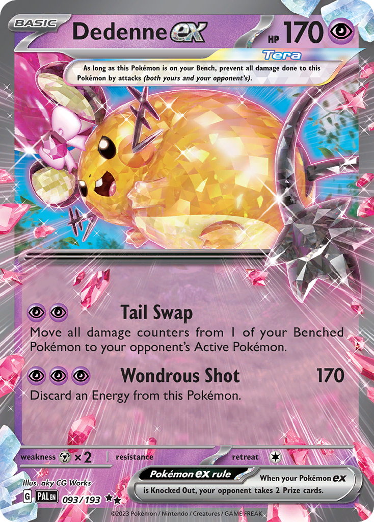Dedenne ex 093/193 Paldea Evolved Pokémon card | Pokebundles Ireland
