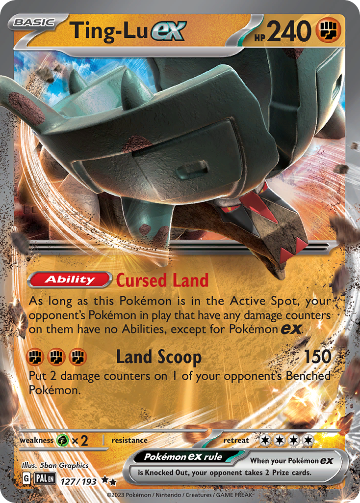 Ting-Lu ex 127/193 Paldea Evolved Pokémon card | Pokebundles Ireland
