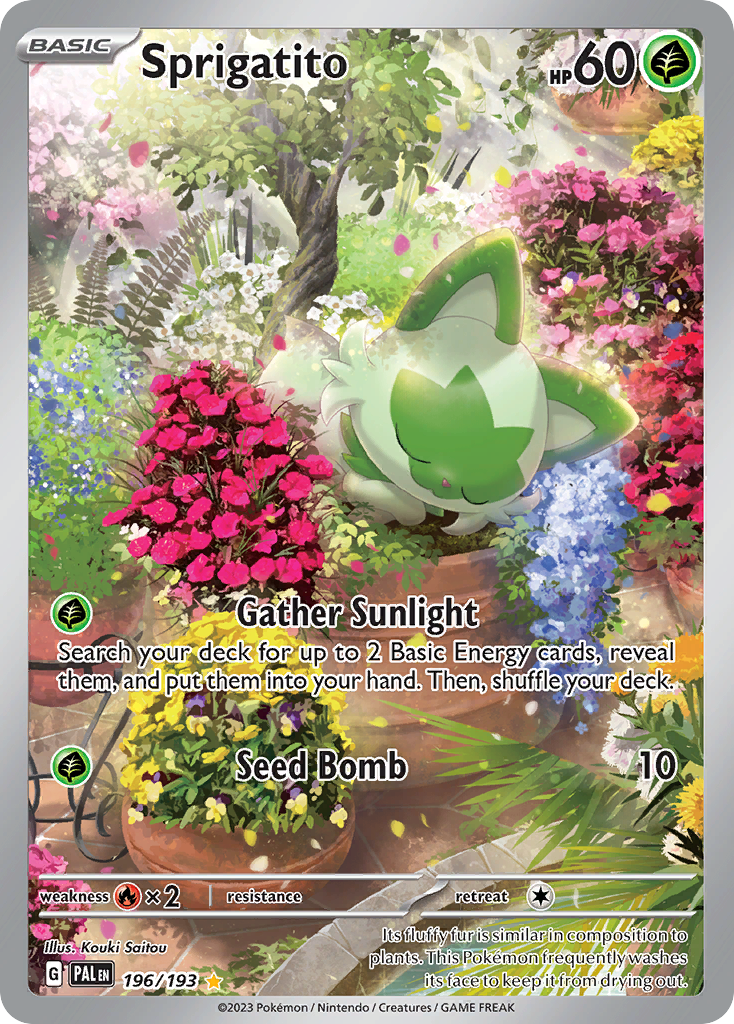 Sprigatito 196/193 Paldea Evolved Pokémon card | Pokebundles Ireland