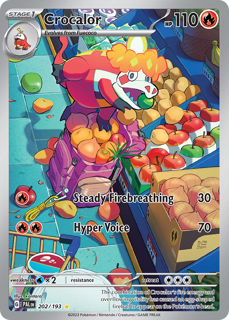 Crocalor 202/193 Paldea Evolved Pokémon card | Pokebundles Ireland