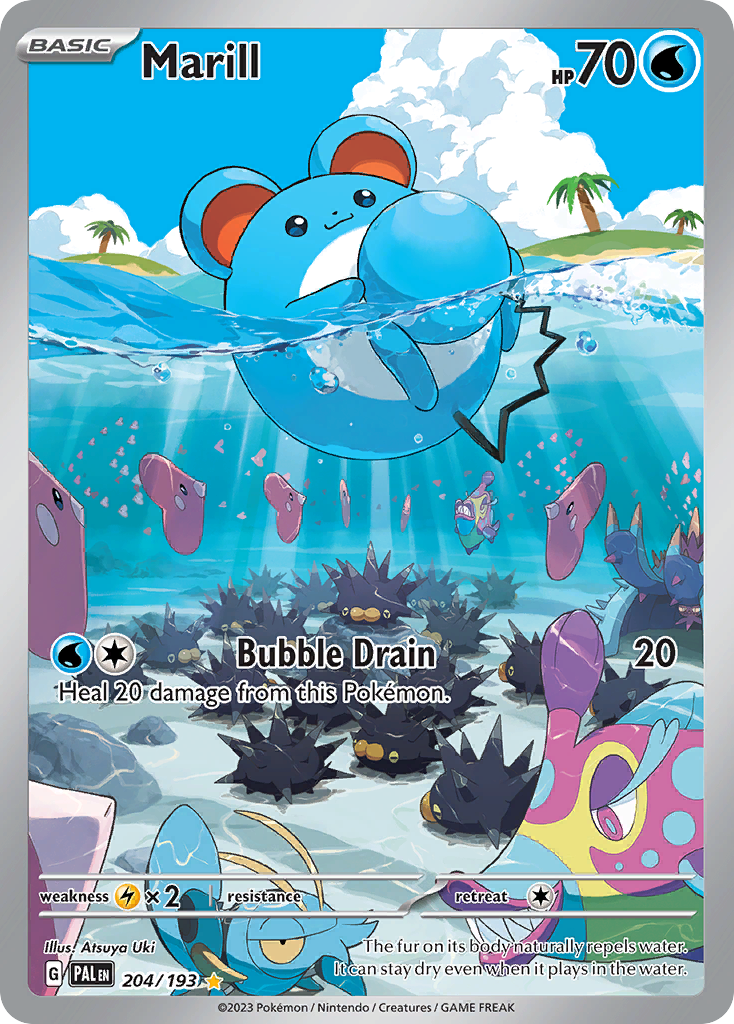 Marill 204/193 Paldea Evolved Pokémon card | Pokebundles Ireland