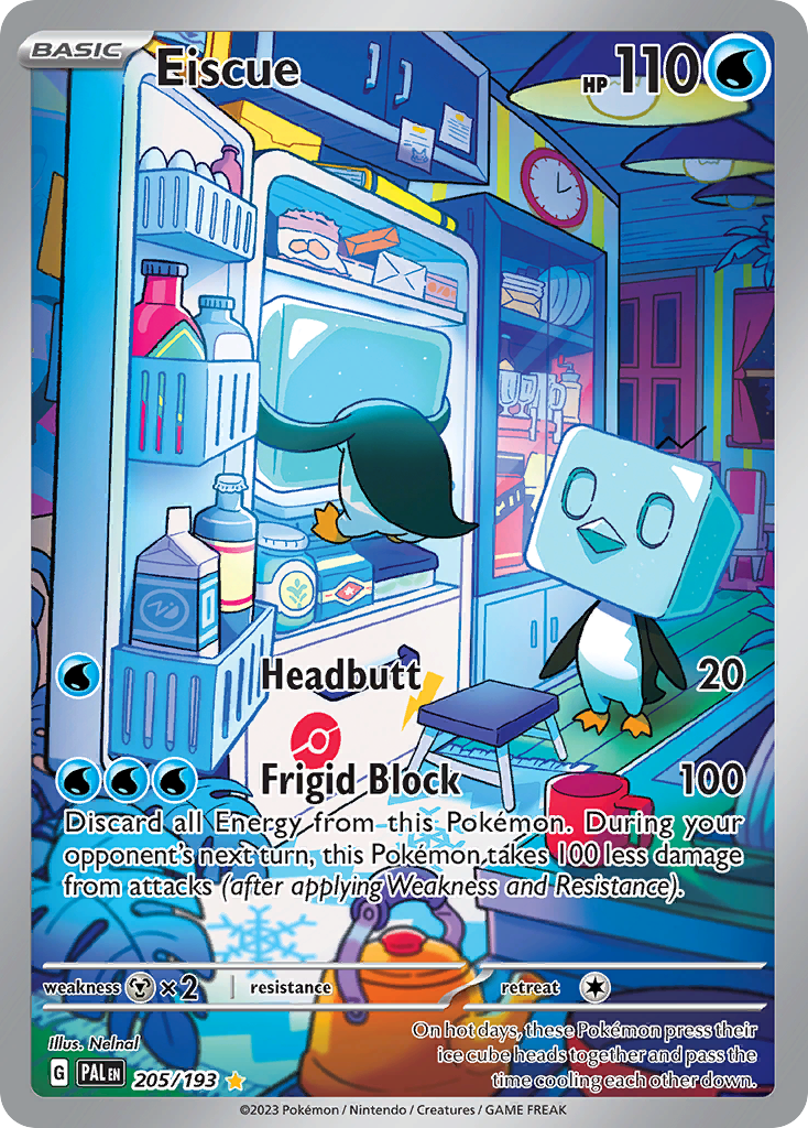 Eiscue 205/193 Paldea Evolved Pokémon card | Pokebundles Ireland