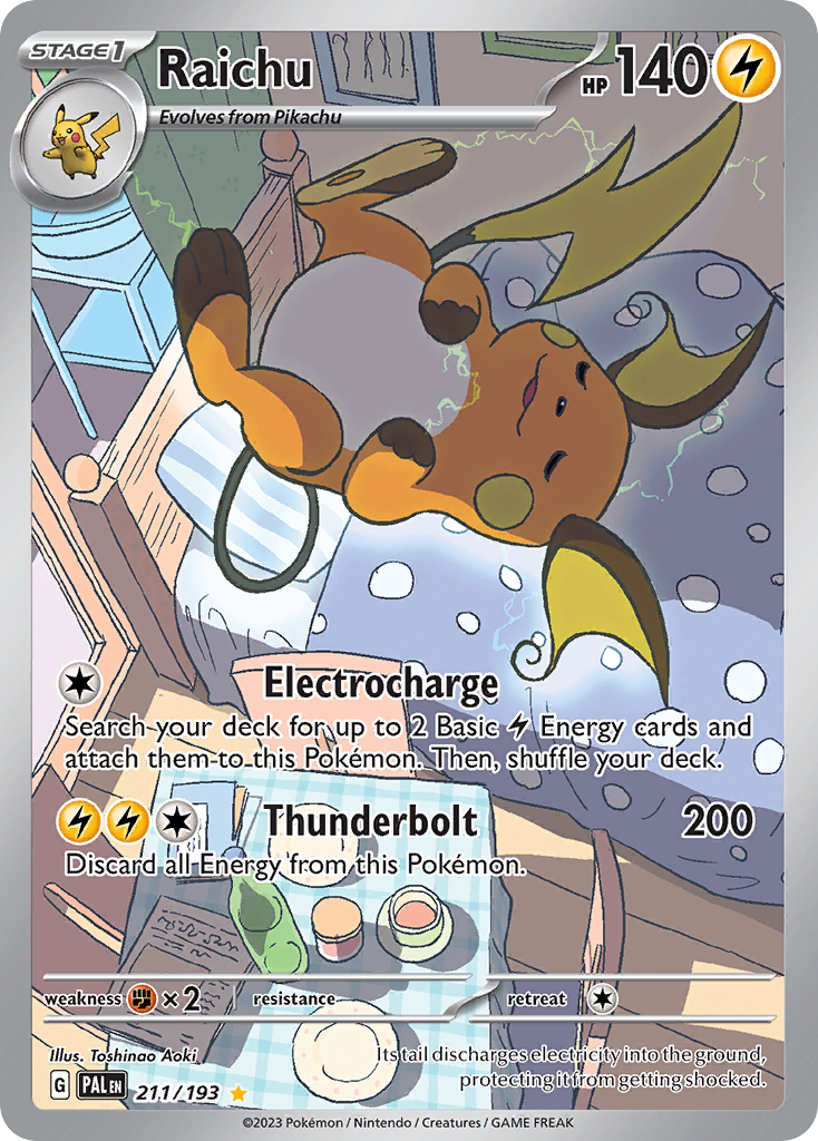 Raichu 211/193 Paldea Evolved Pokémon card | Pokebundles Ireland