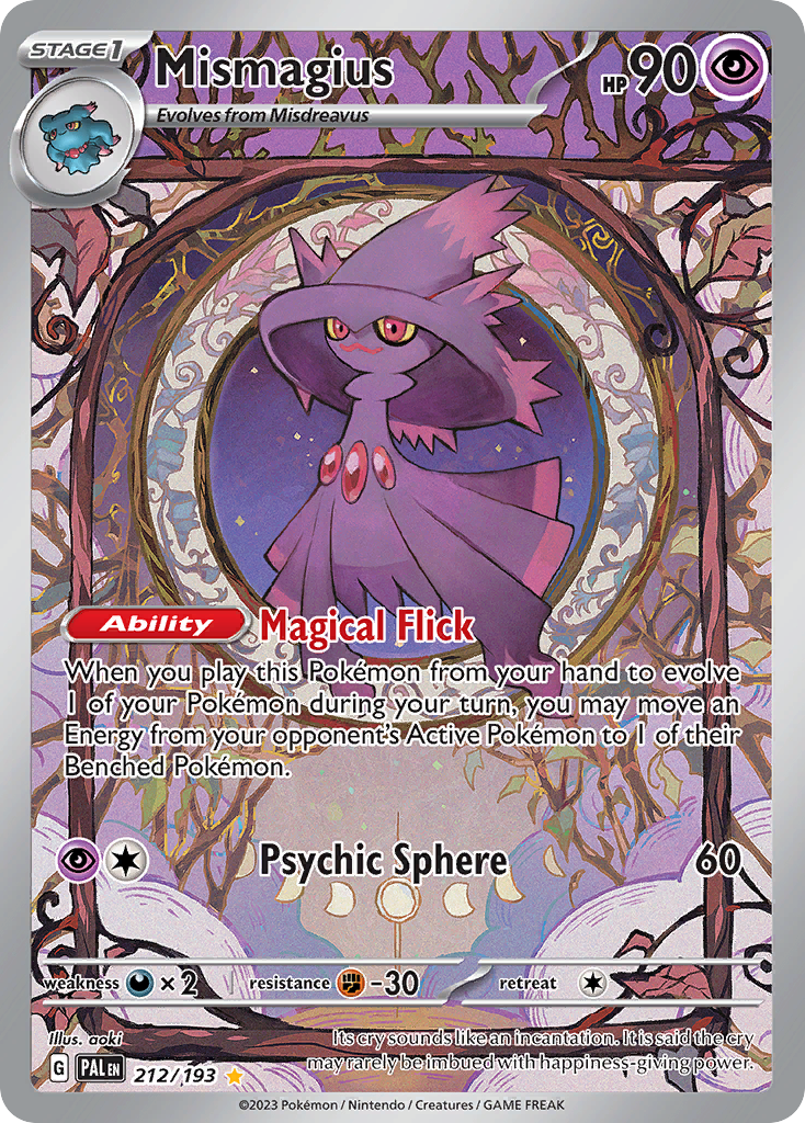 Mismagius 212/193 Paldea Evolved Pokémon card | Pokebundles Ireland