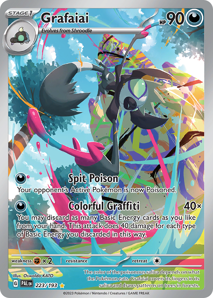 Grafaiai 223/193 Paldea Evolved Pokémon card | Pokebundles Ireland