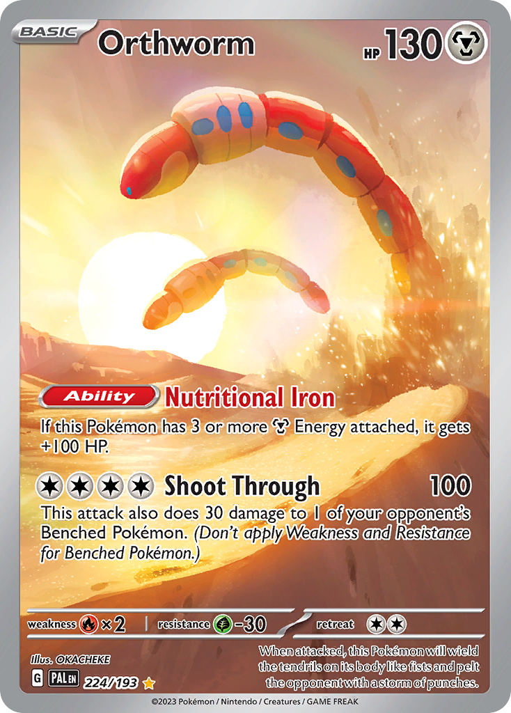 Orthworm 224/193 Paldea Evolved Pokémon card | Pokebundles Ireland