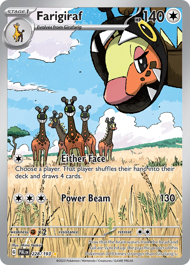 Farigiraf 228/193 Paldea Evolved Pokémon card | Pokebundles Ireland
