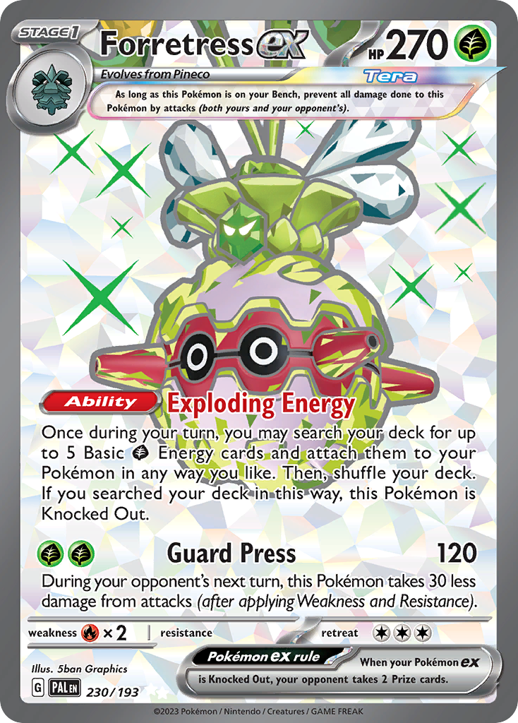 Forretress ex 230/193 Paldea Evolved Pokémon card | Pokebundles Ireland