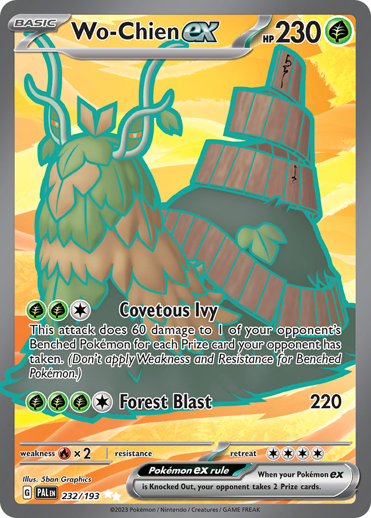 Wo-Chien ex 232/193 Paldea Evolved Pokémon card | Pokebundles Ireland