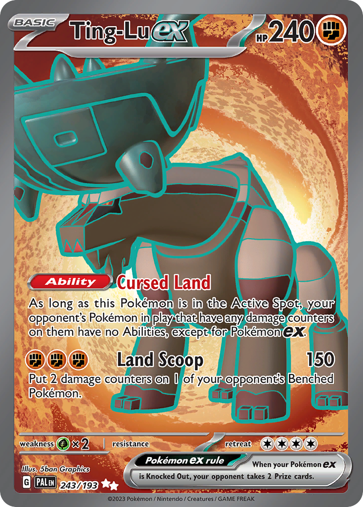 Ting-Lu ex 243/193 Paldea Evolved Pokémon card | Pokebundles Ireland