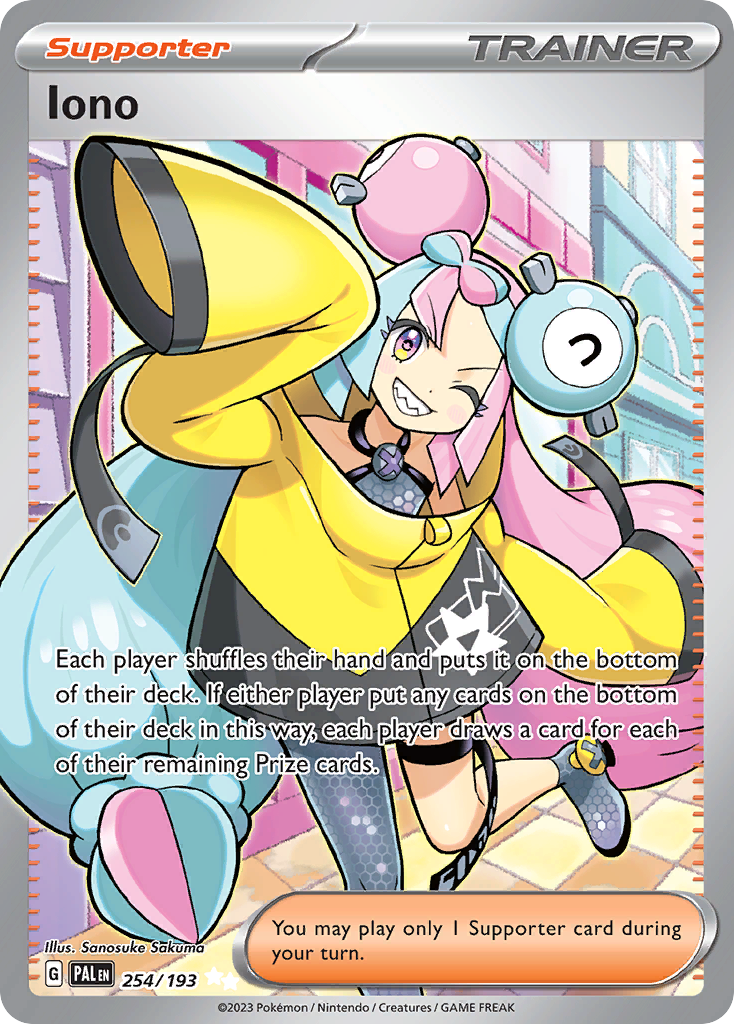 Iono 254/193 Paldea Evolved Pokémon card | Pokebundles Ireland