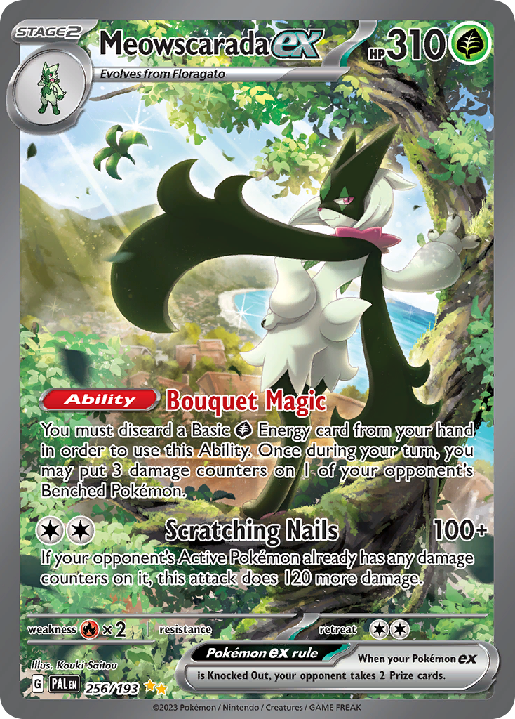 Meowscarada ex 256/193 Paldea Evolved Pokémon card | Pokebundles Ireland