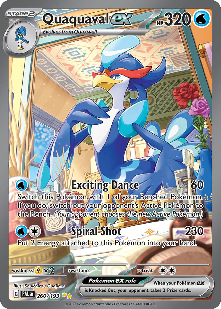 Quaquaval ex 260/193 Paldea Evolved Pokémon card | Pokebundles Ireland