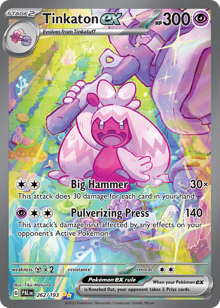 Tinkaton ex 262/193 Paldea Evolved Pokémon card | Pokebundles Ireland
