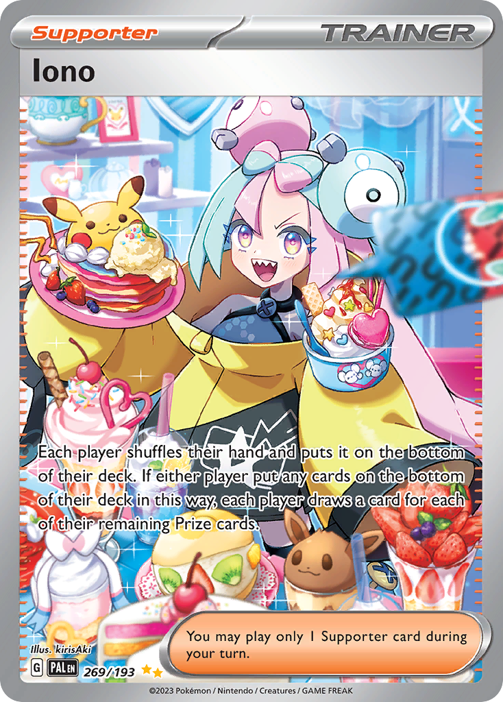 Iono 269/193 Paldea Evolved Pokémon card | Pokebundles Ireland