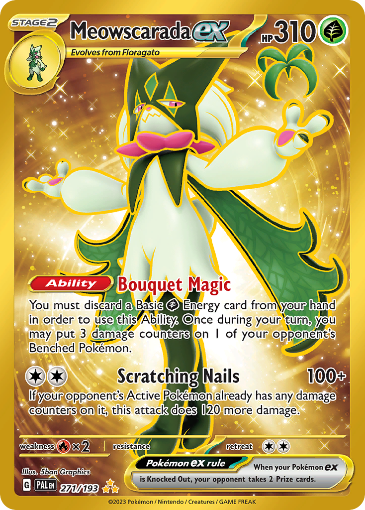 Meowscarada ex 271/193 Paldea Evolved Pokémon card | Pokebundles Ireland