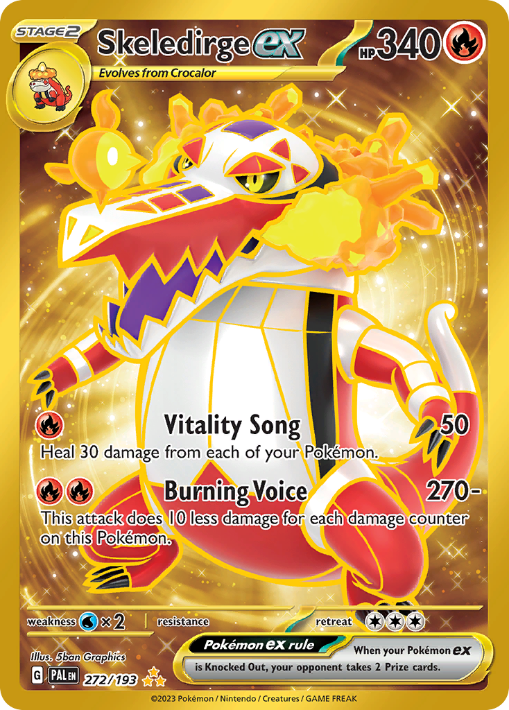 Skeledirge ex 272/193 Paldea Evolved Pokémon card | Pokebundles Ireland