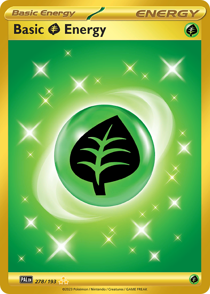 Basic Grass Energy 278/193 Paldea Evolved Pokémon card | Pokebundles Ireland