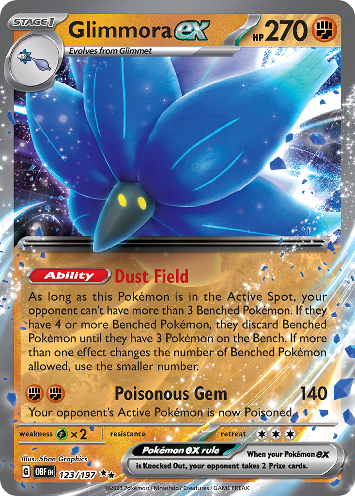 Glimmora ex 123/197 Obsidian Flames Pokémon card | Pokebundles Ireland