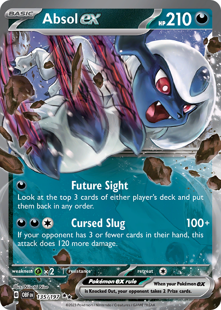 Absol ex 135/197 Obsidian Flames Pokémon card | Pokebundles Ireland