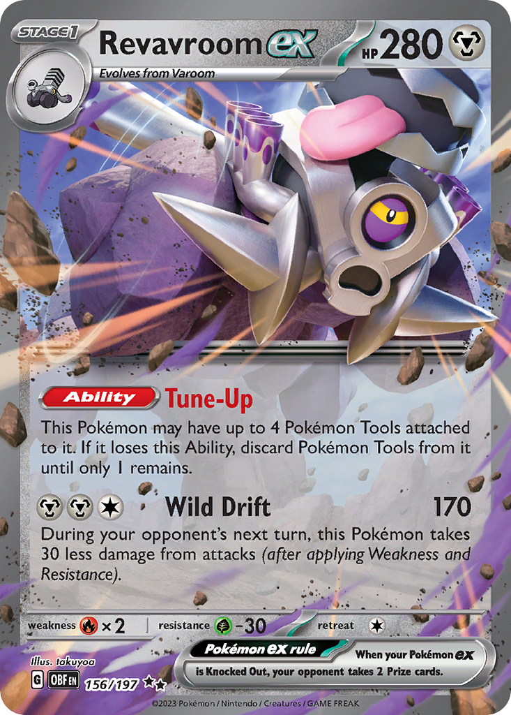 Revavroom ex 156/197 Obsidian Flames Pokémon card | Pokebundles Ireland