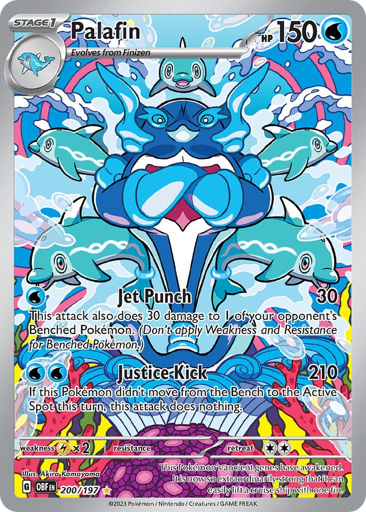 Palafin 200/197 Obsidian Flames Pokémon card | Pokebundles Ireland