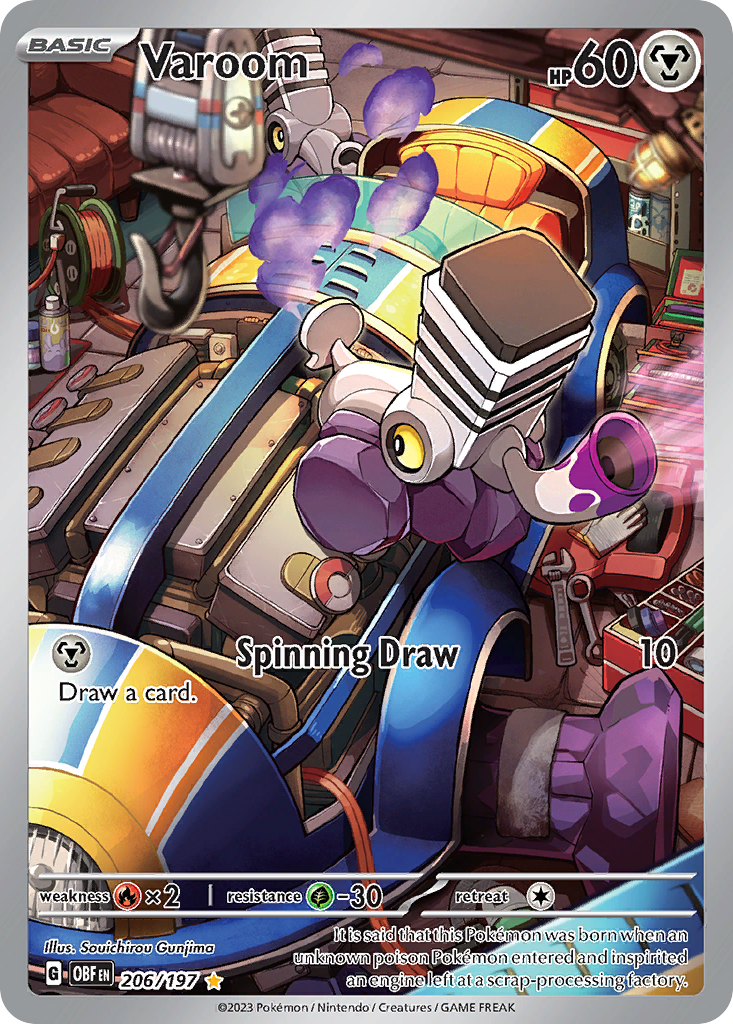 Varoom 206/197 Obsidian Flames Pokémon card | Pokebundles Ireland