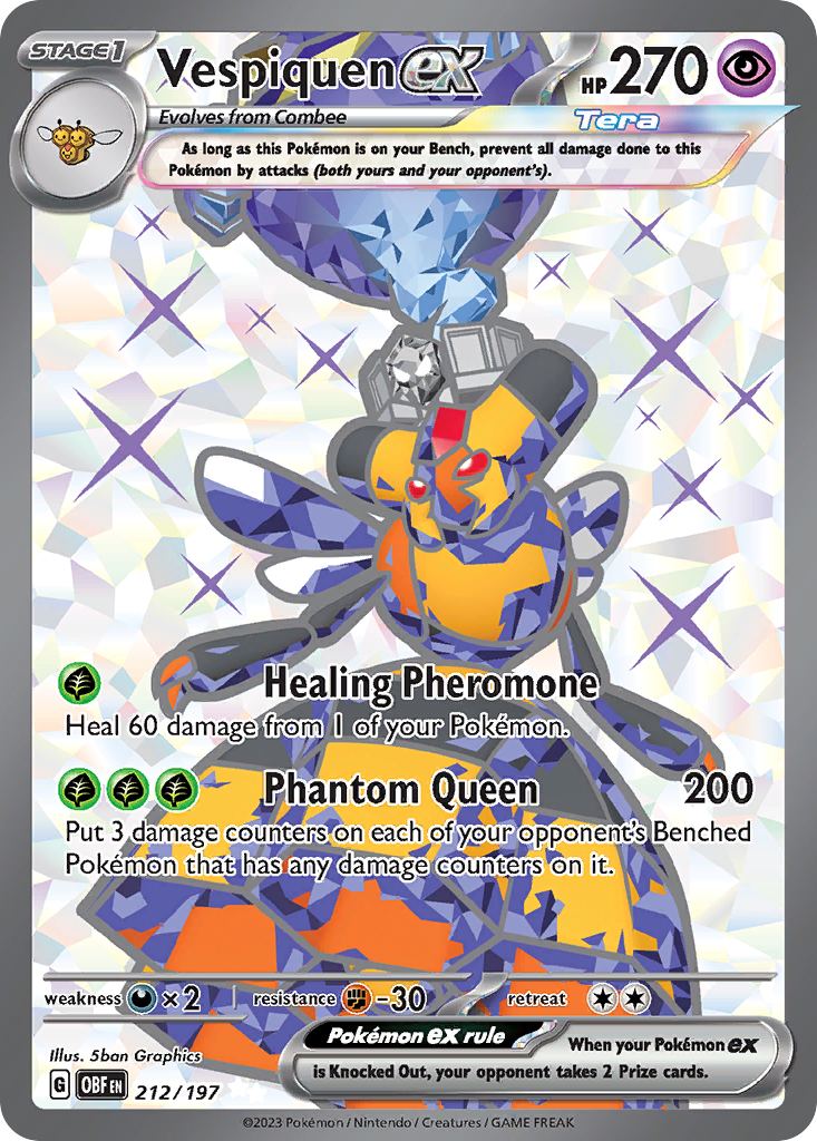 Vespiquen ex 212/197 Obsidian Flames Pokémon card | Pokebundles Ireland