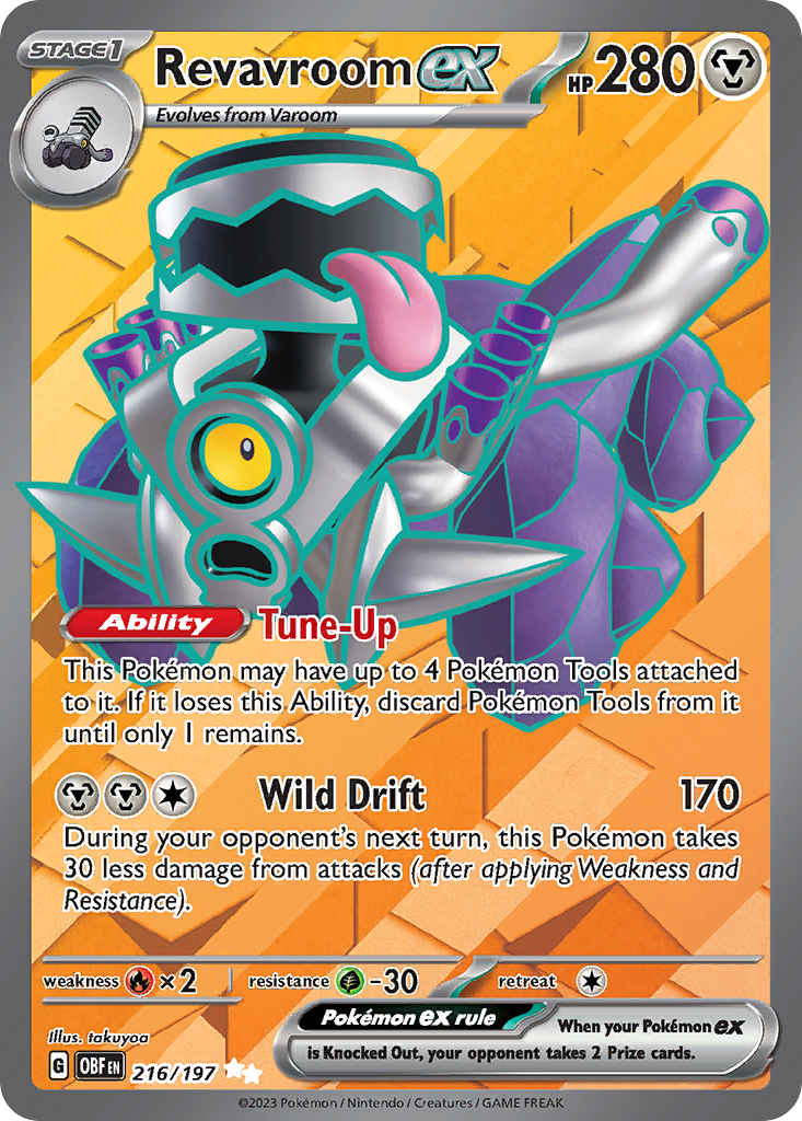Revavroom ex 216/197 Obsidian Flames Pokémon card | Pokebundles Ireland