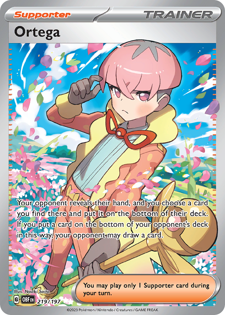 Ortega 219/197 Obsidian Flames Pokémon card | Pokebundles Ireland
